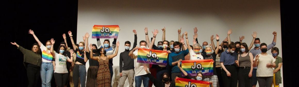 Die Jungparteien sagen JA zur Ehe für alle am 26. September 2021